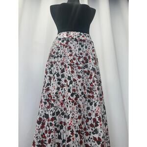 Emily Stacy, long floral skirt. Size L 
Waist 13
Length 34